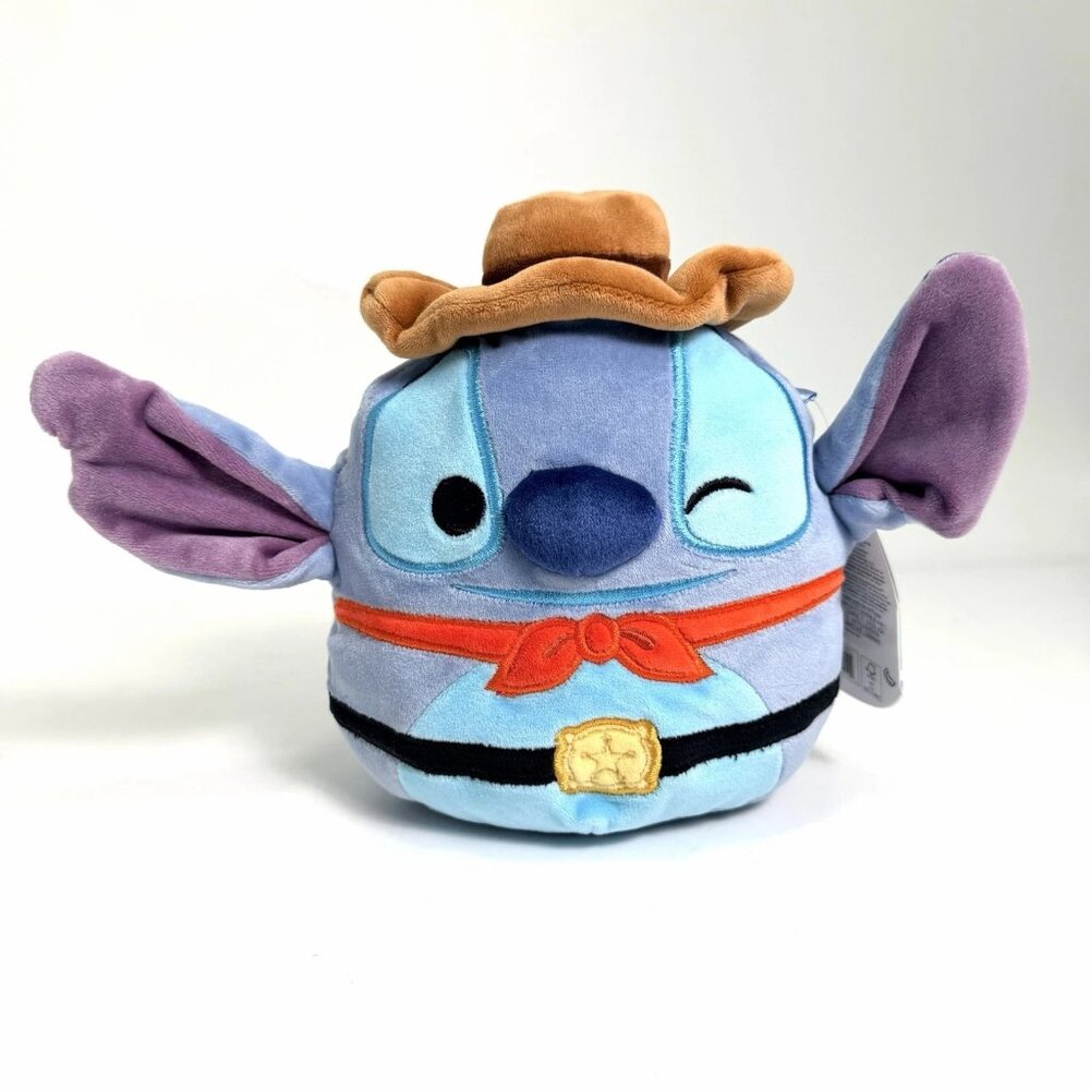 Squishmallows Disney Stitch with Cowboy Outfit 6” Plush New
